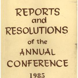 Methodist Church of New Zealand Conference Minutes 1985