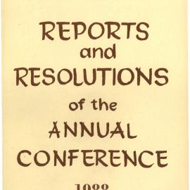 Methodist Church of New Zealand Conference Minutes 1988