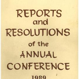 Methodist Church of New Zealand Conference Minutes 1989