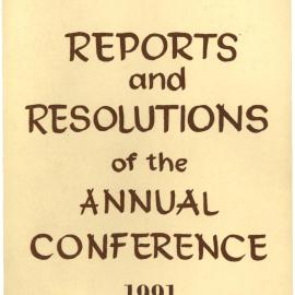 Methodist Church of New Zealand Conference Minutes 1991