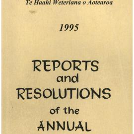 Methodist Church of New Zealand Conference Minutes 1995