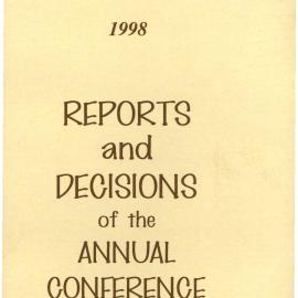 Methodist Church of New Zealand Conference Minutes 1998