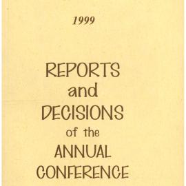 Methodist Church of New Zealand Conference Minutes 1999