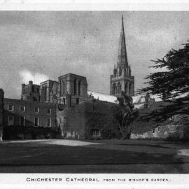 Chichester Cathedral from the Bishop's garden.