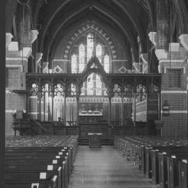 Interior view of church, unidentified