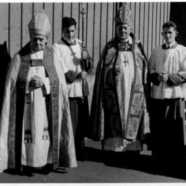Visit of the Archbishop of Canterbury, Geoffrey Fisher to St Mary's Pro-cathedral, Parnell, Auckland