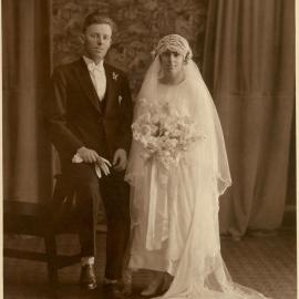 Wedding portrait, unknown couple
