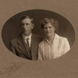 Formal portrait of a couple, unknown names