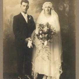 Wedding portrait, unknown couple