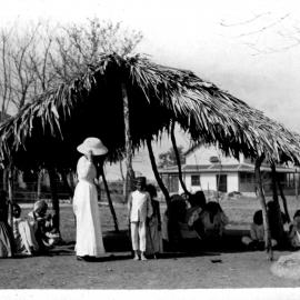 Shed where patients wait