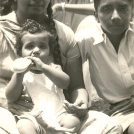 Indian woman with children