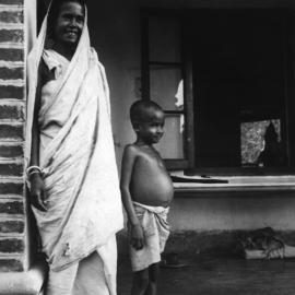 Indian woman and child