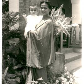 Indian woman and child