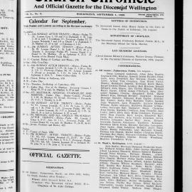 The Church Chronicle, Wellington: 1st September 1929