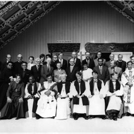 Group in front of a Marae 
