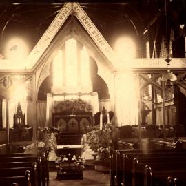 Church interior possibly St Mark's Paparoa