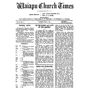 The Waiapu Church Times