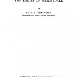 15 (2 & 3) The Ladies of Wesleydale - Wesley Historical Society Proceedings