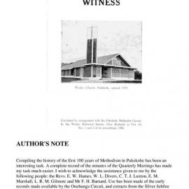 18 (1,2) A Century of Witness - Wesley Historical Society Proceedings