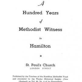 20 (4) Hamilton St Pauls - Wesley Historical Society Proceedings