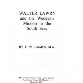 23 (4) Walter Lawry - Wesley Historical Society Proceedings