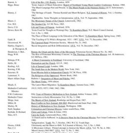 25 (1-4) Bibliography - Wesley Historical Society Proceedings