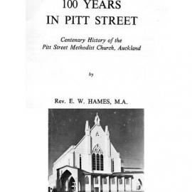 26 (1-4) 100 Years in Pitt Street - Wesley Historical Society Proceedings