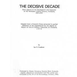 37 The Decisive Decade - Wesley Historical Society Proceedings