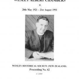62 Rev Wesley Albert Chambers - Wesley Historical Society Proceedings