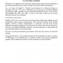 68 METHODIST WOMEN LOCAL - Wesley Historical Society Proceedings