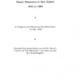 Rev Thomas and Mrs Buddle - Wesley Historical Society Proceedings