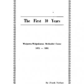 Waipawa 1871-81 - Wesley Historical Society Proceedings