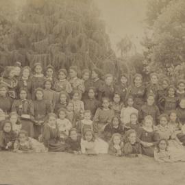 Group of school students