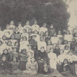 School group with staff 