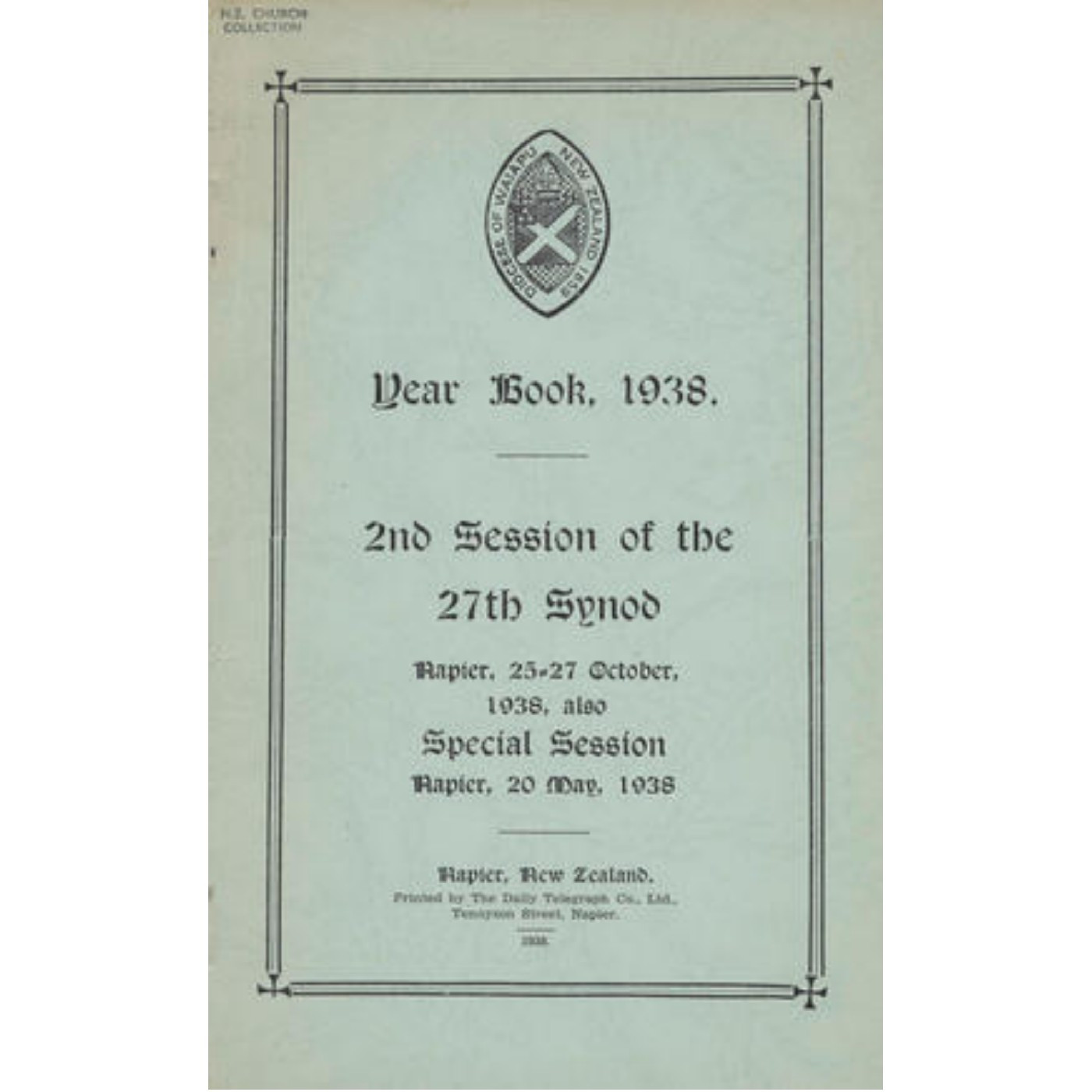 Year Book for the Diocese of Waiapu