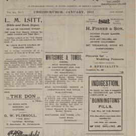 The Church News: Issue 1, January 1911