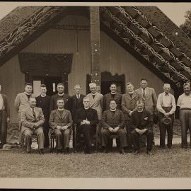 Bishop Holland on the marae at Te Kuiti