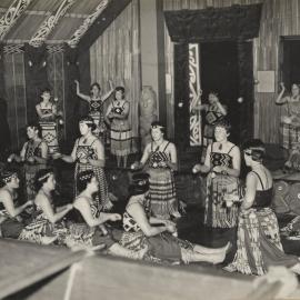 Queen Victoria School kapa haka group at Auckland Museum