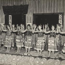 Queen Victoria School kapa haka group at Auckland Museum