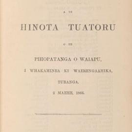 Diocese of Waiapu Synod Proceedings 1864