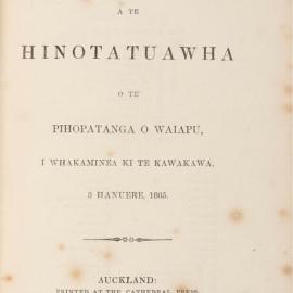 Diocese of Waiapu Synod Proceedings 1865