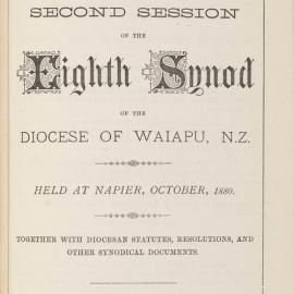 Diocese of Waiapu Synod Proceedings 1880