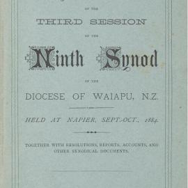 Diocese of Waiapu Synod Proceedings 1884