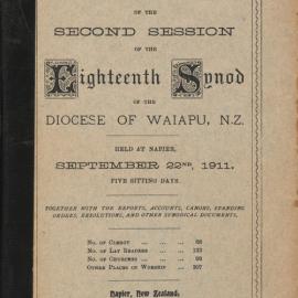 Diocese of Waiapu Synod Proceedings 1911