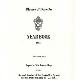 Diocese of Dunedin Yearbook 1981