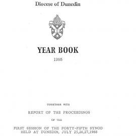 Diocese of Dunedin Yearbook 1988