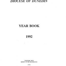 Diocese of Dunedin Yearbook 1992