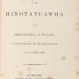 Diocese of Waiapu Synod Proceedings 1865