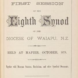 Diocese of Waiapu Synod Proceedings 1879