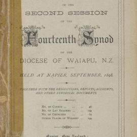 Diocese of Waiapu Synod Proceedings 1898